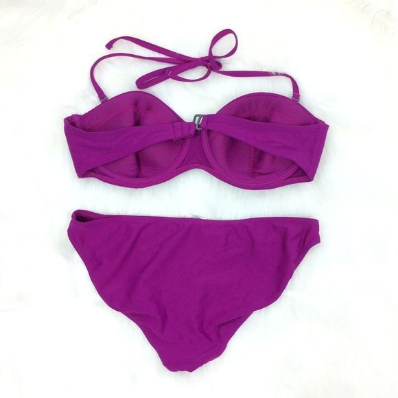 Converse Purple Removable Halter Strap Bikini - Picture 2 of 2